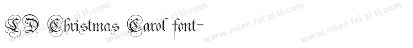 LD Christmas Carol font字体转换